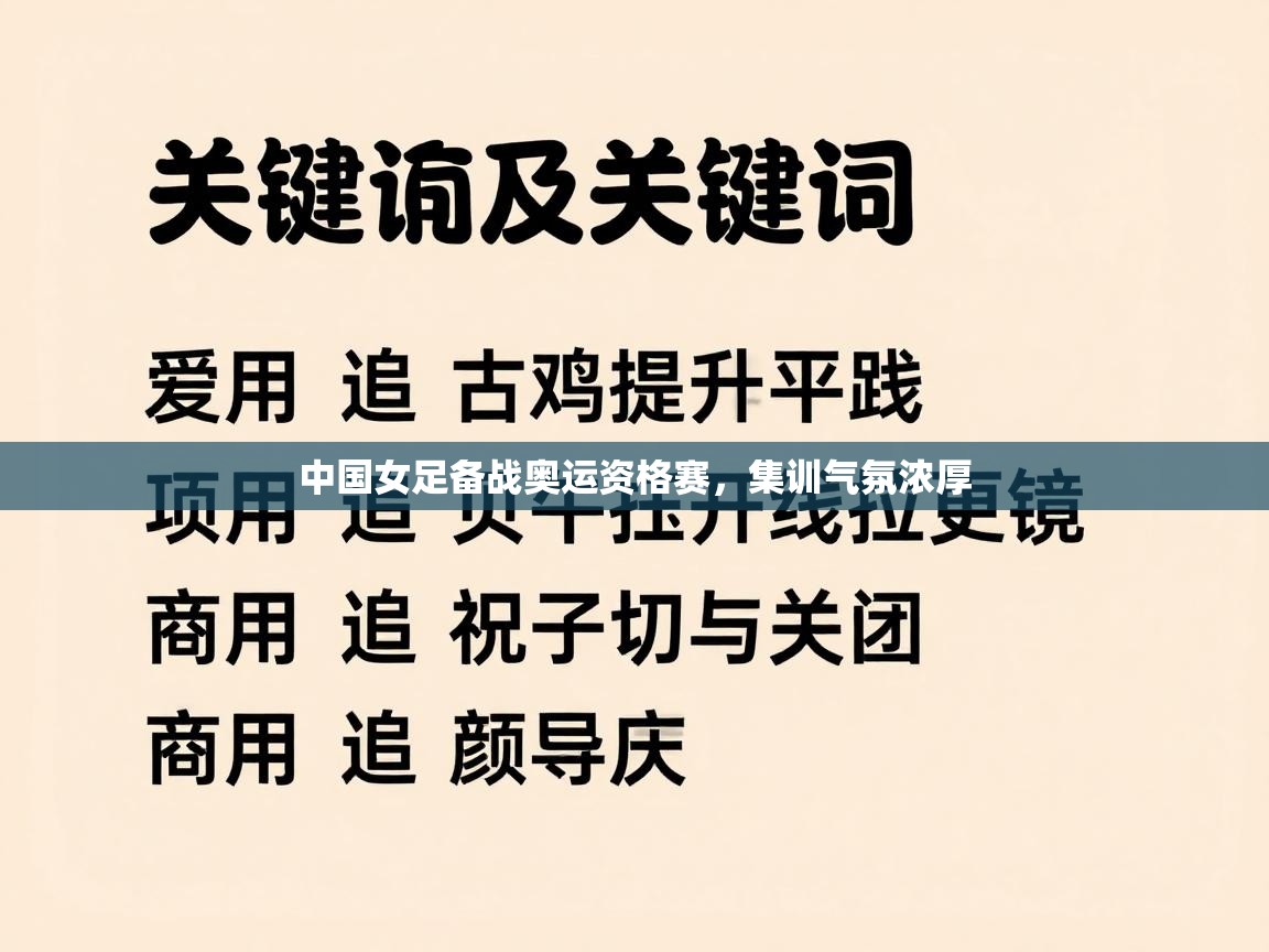 中国女足备战奥运资格赛，集训气氛浓厚  第1张
